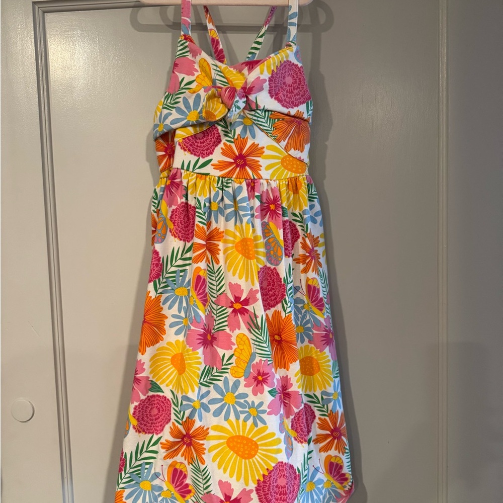 Tommy Bahama Kids Floral Dress - Pink, Orange, Yellow